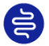 blue digestive track icon